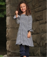 Joyful stripe dress