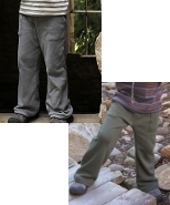 Reversible pant - gray/pine