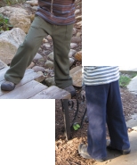 Reversible pant - navy/pine