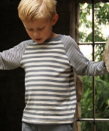 Stripe raglan tee