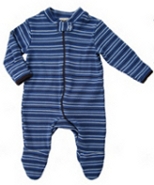 Stripe footie sleeper