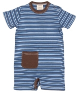 Stripe pocket romper