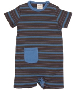 Stripe pocket romper