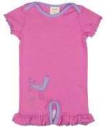 Peacock flower ruffle romper