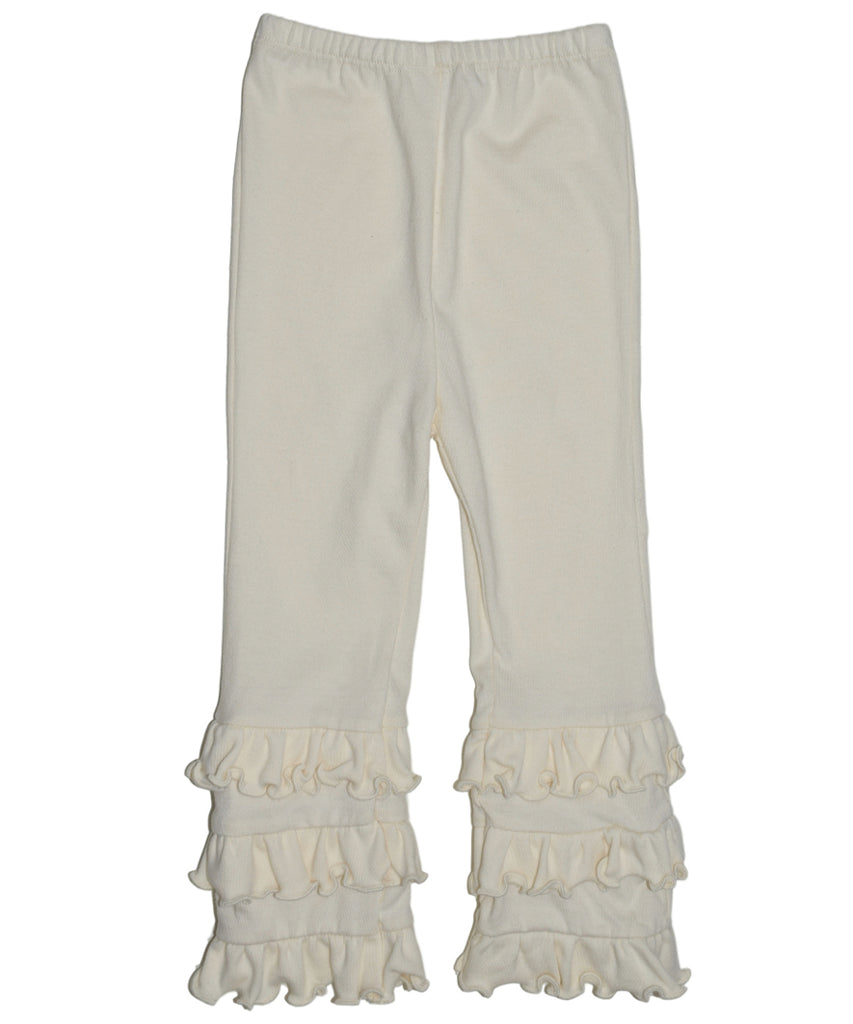Organic cotton ruffle pant girls legging | Made in USA